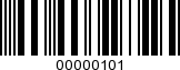 Barcode Image 00000101