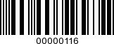 Barcode Image 00000116