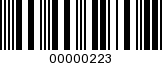 Barcode Image 00000223