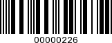 Barcode Image 00000226