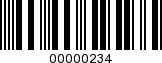 Barcode Image 00000234