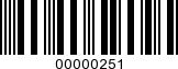 Barcode Image 00000251
