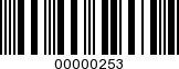 Barcode Image 00000253
