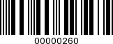 Barcode Image 00000260