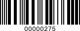 Barcode Image 00000275