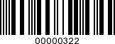 Barcode Image 00000322