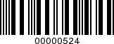 Barcode Image 00000524