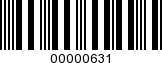 Barcode Image 00000631
