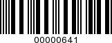 Barcode Image 00000641