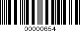 Barcode Image 00000654