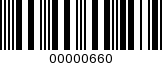 Barcode Image 00000660