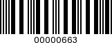 Barcode Image 00000663