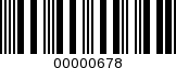 Barcode Image 00000678