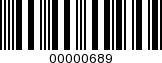 Barcode Image 00000689