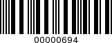 Barcode Image 00000694