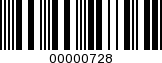 Barcode Image 00000728
