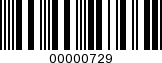 Barcode Image 00000729