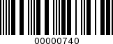 Barcode Image 00000740