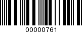 Barcode Image 00000761