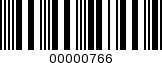 Barcode Image 00000766