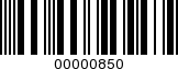 Barcode Image 00000850