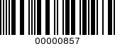 Barcode Image 00000857