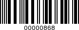 Barcode Image 00000868