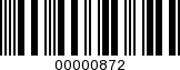 Barcode Image 00000872