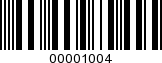 Barcode Image 00001004
