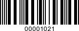 Barcode Image 00001021