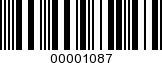 Barcode Image 00001087