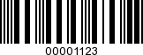 Barcode Image 00001123