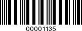 Barcode Image 00001135