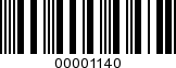 Barcode Image 00001140