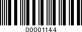 Barcode Image 00001144