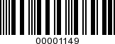 Barcode Image 00001149