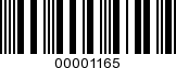 Barcode Image 00001165