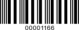 Barcode Image 00001166