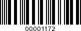 Barcode Image 00001172