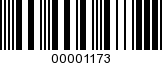 Barcode Image 00001173