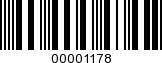 Barcode Image 00001178