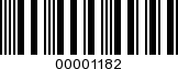 Barcode Image 00001182