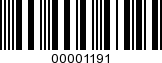 Barcode Image 00001191