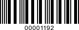 Barcode Image 00001192