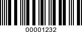 Barcode Image 00001232