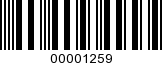 Barcode Image 00001259