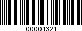 Barcode Image 00001321