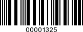 Barcode Image 00001325