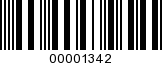 Barcode Image 00001342