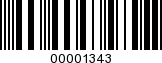 Barcode Image 00001343